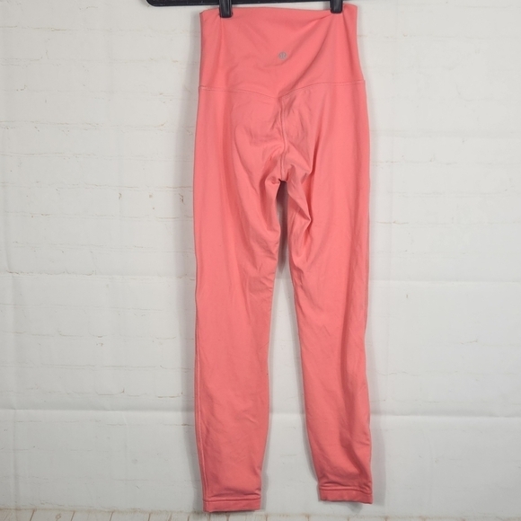Lululemon Align Yoga High-Rise Double Lined 25" Leggings in Guava Pink Size 4 - Picture 5 of 12